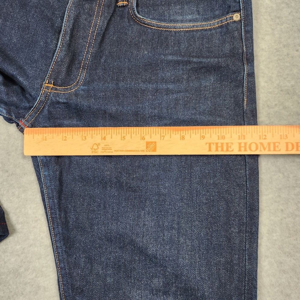Gustin Selvedge Jeans 32x30 Blue Dark Wash Indigo Red Line Slim Fit Made In USA - Picture 16 of 16